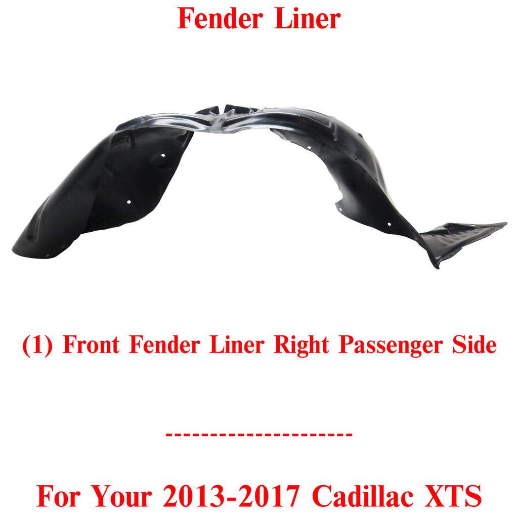 Front Fender Liner Right Passenger Side For 2013-2017 Cadillac XTS