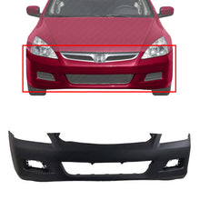 Load image into Gallery viewer, Front Bumper Cover Primed with Fog Light Holes For 2006-2007 Honda Accord Sedan