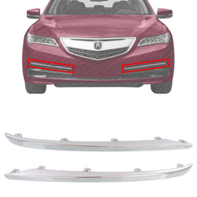 Load image into Gallery viewer, Front Bumper Outer Chrome Molding Trim Left &amp; Right Side For 2015-2017 Acura TLX