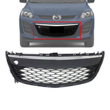 Front Bumper Lower Grille Black with Chrome Trim For 2010-2012 Mazda CX-7