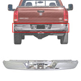 Rear Step Bumper FaceBar Chrome Steel For 2002-08 Dodge Ram 1500/03-09 2500 3500