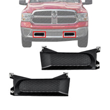 Load image into Gallery viewer, Front Bumper Filler Tow Hook Bezels Textured Set For 2013-2018 Ram 1500