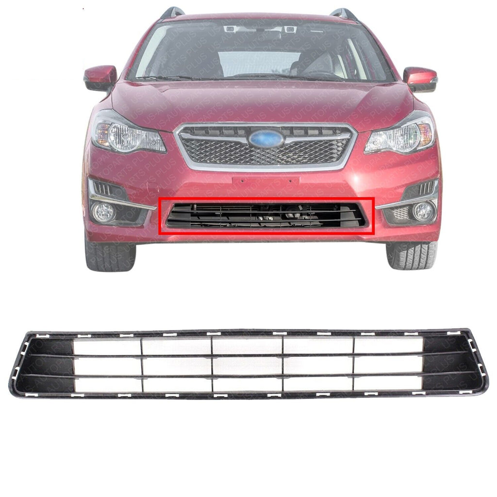 Front Bumper Lower Grille Textured For 2015-2016 Subaru Impreza Sedan / Wagon