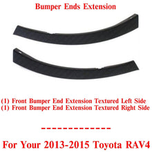 Load image into Gallery viewer, Front Bumper Ends Extension Textured Left &amp; Right Side For 2013-2015 Toyota RAV4
