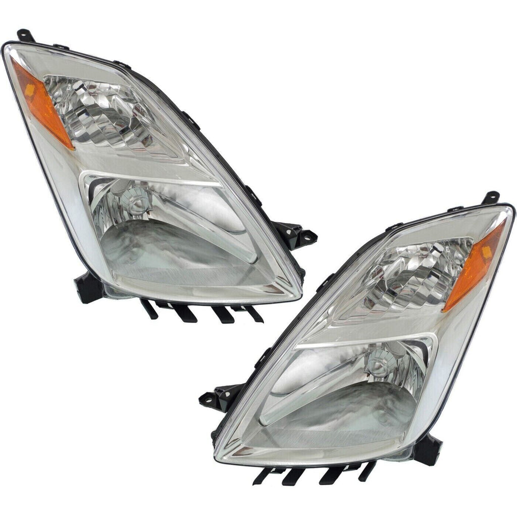Front Headlights Assembly Halogen Left & Right Side For 2004-2006 Toyota Prius