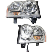 Load image into Gallery viewer, Front Headlights Assembly Halogen Left &amp; Right Side For 2005-2007 Grand Cherokee