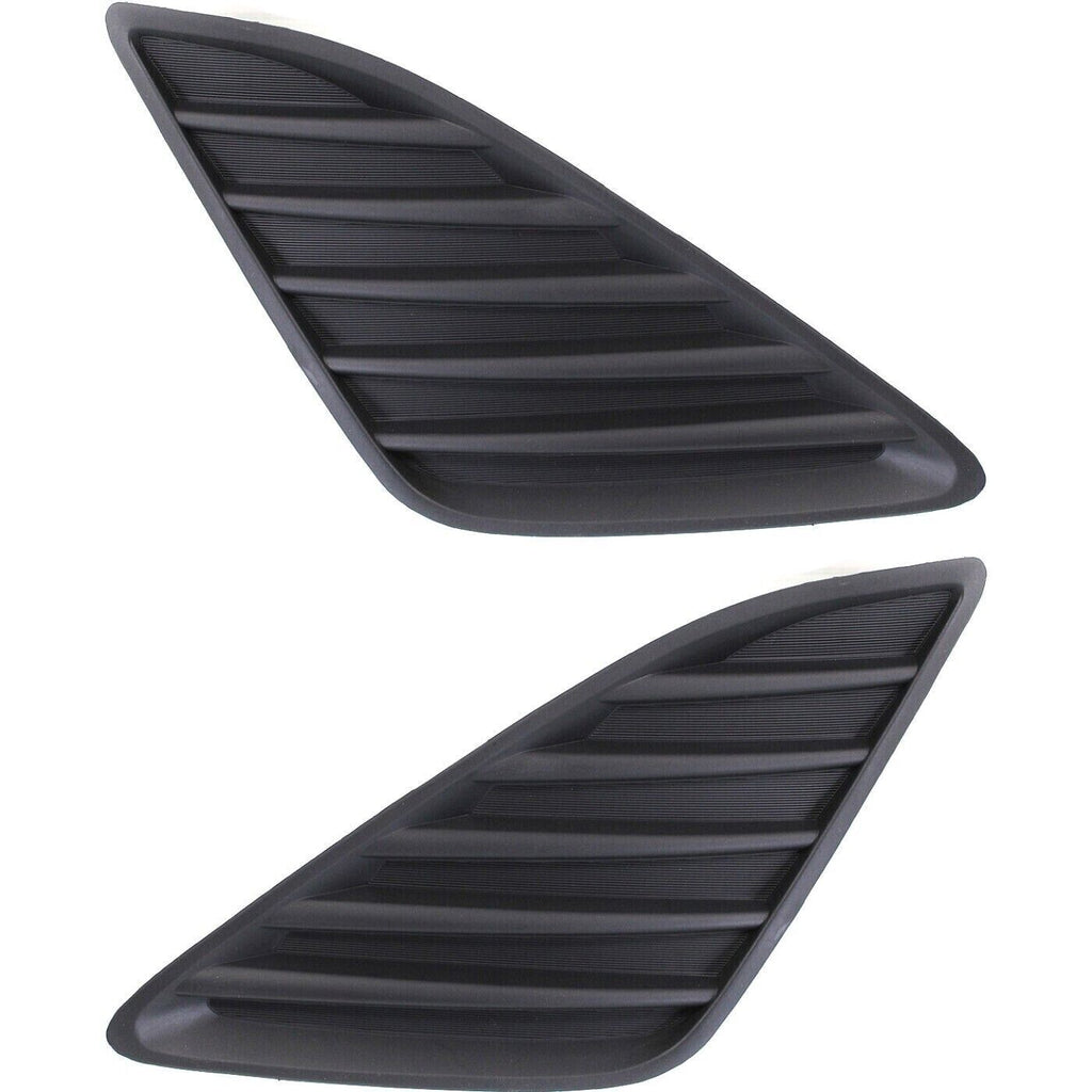 Front Fog Covers Black Left &Right Side For 2012-14 Toyota Camry L/LE/XLE/Hybrid