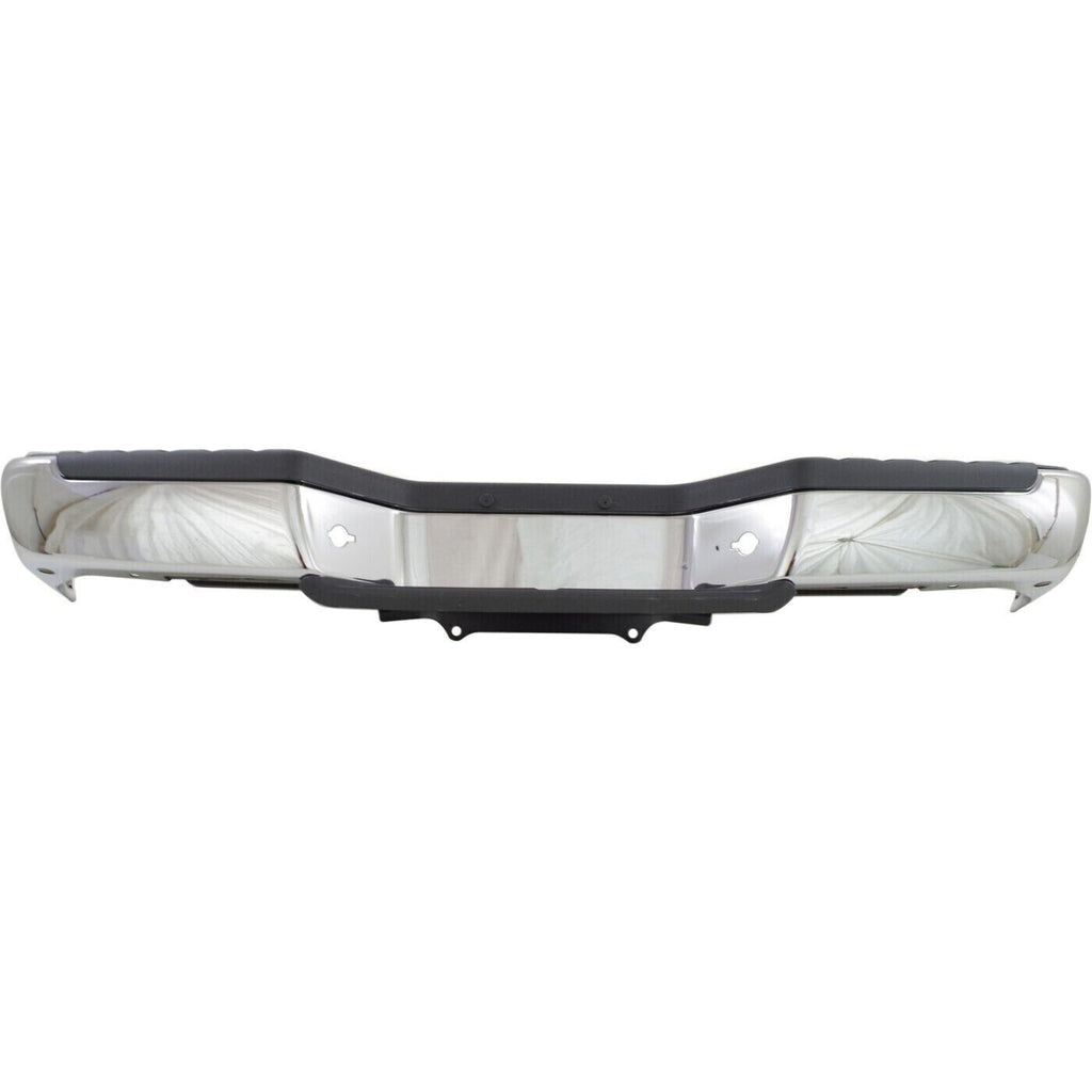 Rear Step Bumper Face Bar Chrome Steel Assembly For 1998-2000 Nissan Frontier