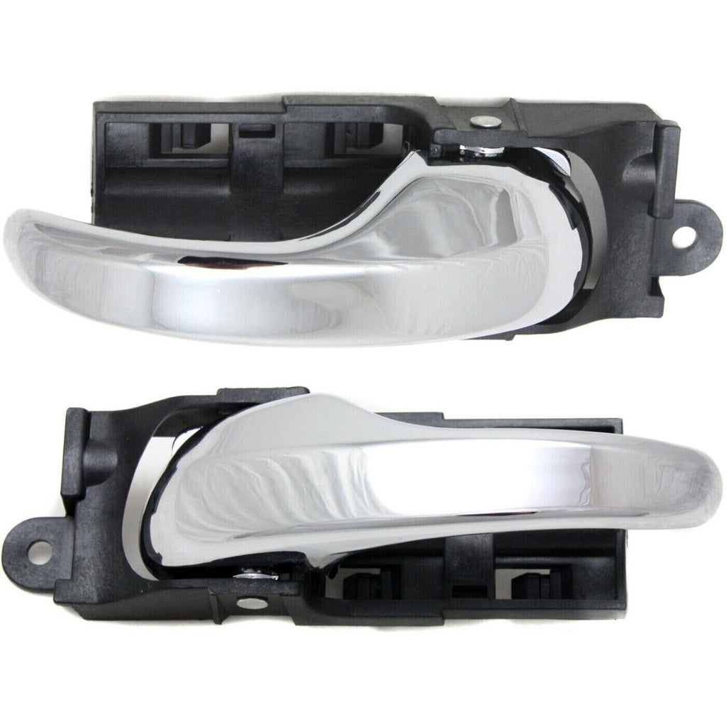 Font Interior Door Handles Chrome LH&RH For 1999-2004 Ford F-150 / 1997-99 F-250