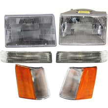 Load image into Gallery viewer, Headlights Assembly + Corner &amp; Signal Lights For 1993-1996 Jeep Grand Cherokee