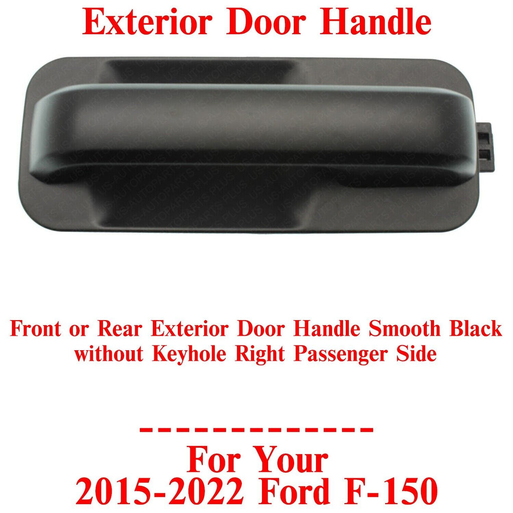 Front or Rear Exterior Door Handle Black Right Side For 2015-2022 Ford F-150