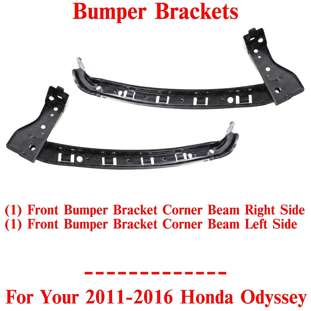 Front Bumper Brackets Corner Beam Left & Right Side For 2011-2016 Honda Odyssey