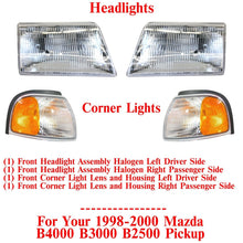 Load image into Gallery viewer, Headlights Assembly + Corner Lights For 1998-2000 Mazda B4000 B3000 B2500 Pickup