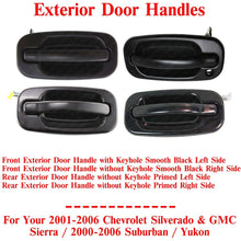 Load image into Gallery viewer, 4Pcs Exterior Door Handles For 2001-06 Silverado/Sierra / 2000-06 Suburban/Yukon