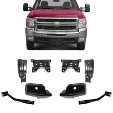 Load image into Gallery viewer, Front Bumper Impact Mounting Brace Brackets Left &amp; Right Side For 2007-2010 Chevrolet Silverado 2500HD 3500HD