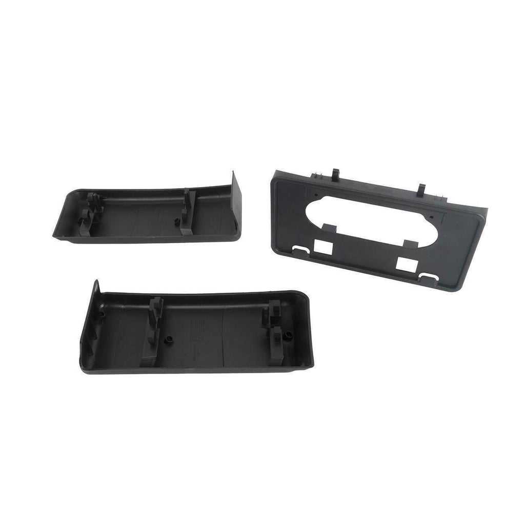 Front Bumper Guards Pads & License Plate Frame Bracket For 2009-2014 Ford F-150