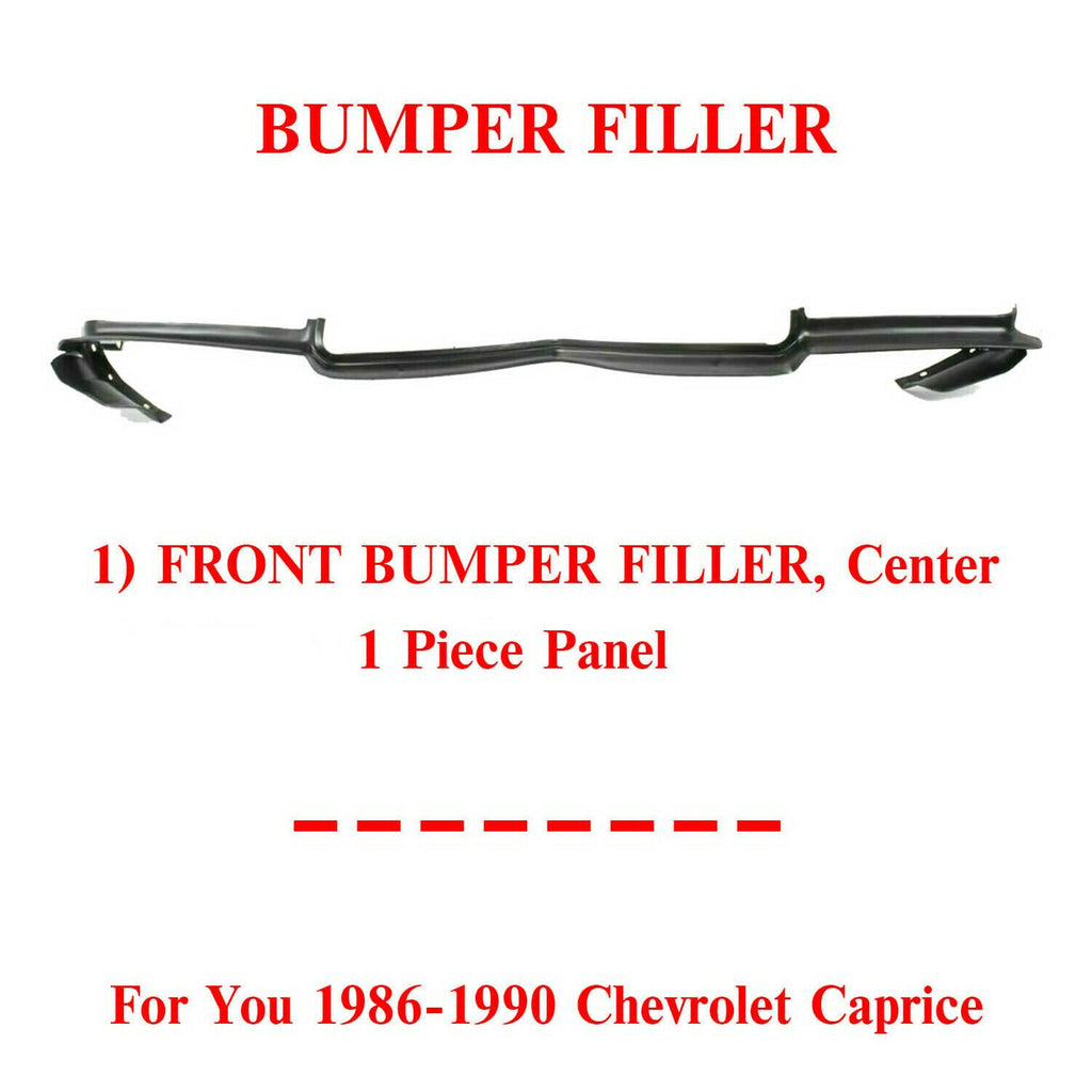 Front Bumper Center Filler Retainer For 1986-90 Chevrolet Caprice Base / Classic
