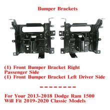 Load image into Gallery viewer, Front Bumper Bracket Left Driver &amp; Right Passenger For 2013-2018 Dodge Ram 1500