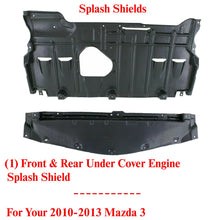 Load image into Gallery viewer, Front and Rear Under Cover Engine Splash Shields For 2010-2013 Mazda 3