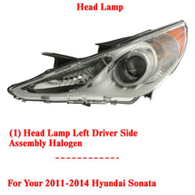 Load image into Gallery viewer, Halogen Head Lamp Left Driver Side Assembly For 2011-2014 Hyundai Sonata
