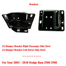 Load image into Gallery viewer, Set of 2 Front Bumper Brackets Steel RH + LH For 2003 - 2018 Dodge Ram 2500 3500