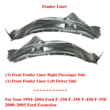 Load image into Gallery viewer, Fender Liner Set For 1999-2005 Ford F-250 Super Duty Front Left &amp; Right 2Pcs