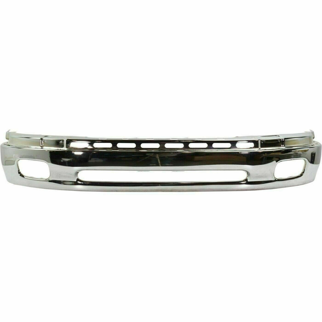 Front Bumper Chrome Steel + Upper Cover + Lower Valance For 00-06 Toyota Tundra