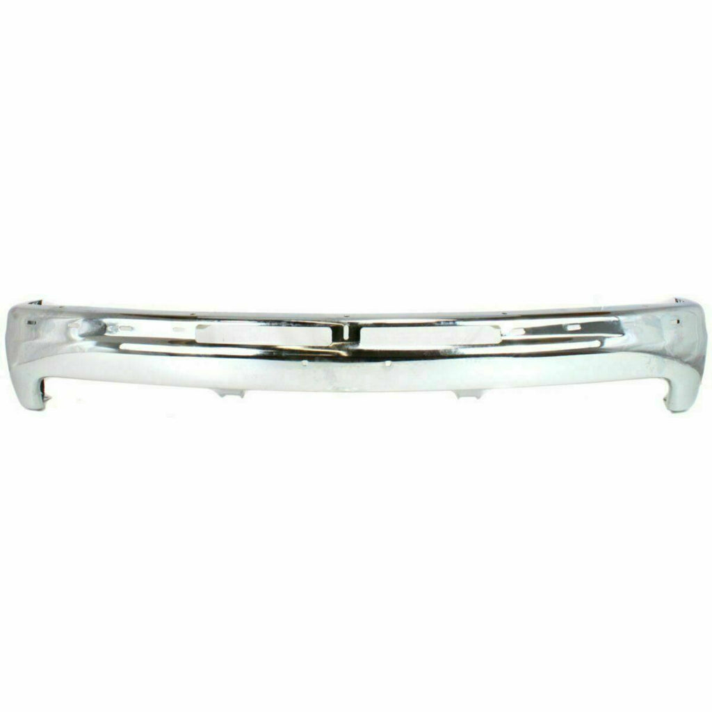 Front Bumper Chrome Steel Kit With Bracket For 01-02 Chevy Silverado 2500HD 3500