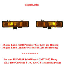 Load image into Gallery viewer, Front Bumper Parking Marker Light Set For 83-93 Chevrolet S-10 / 82-90  GMC S-15