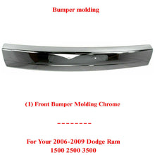 Load image into Gallery viewer, Front Bumper Molding Chrome For 2006-2009 Dodge Ram 1500 2500 3500 Pickup