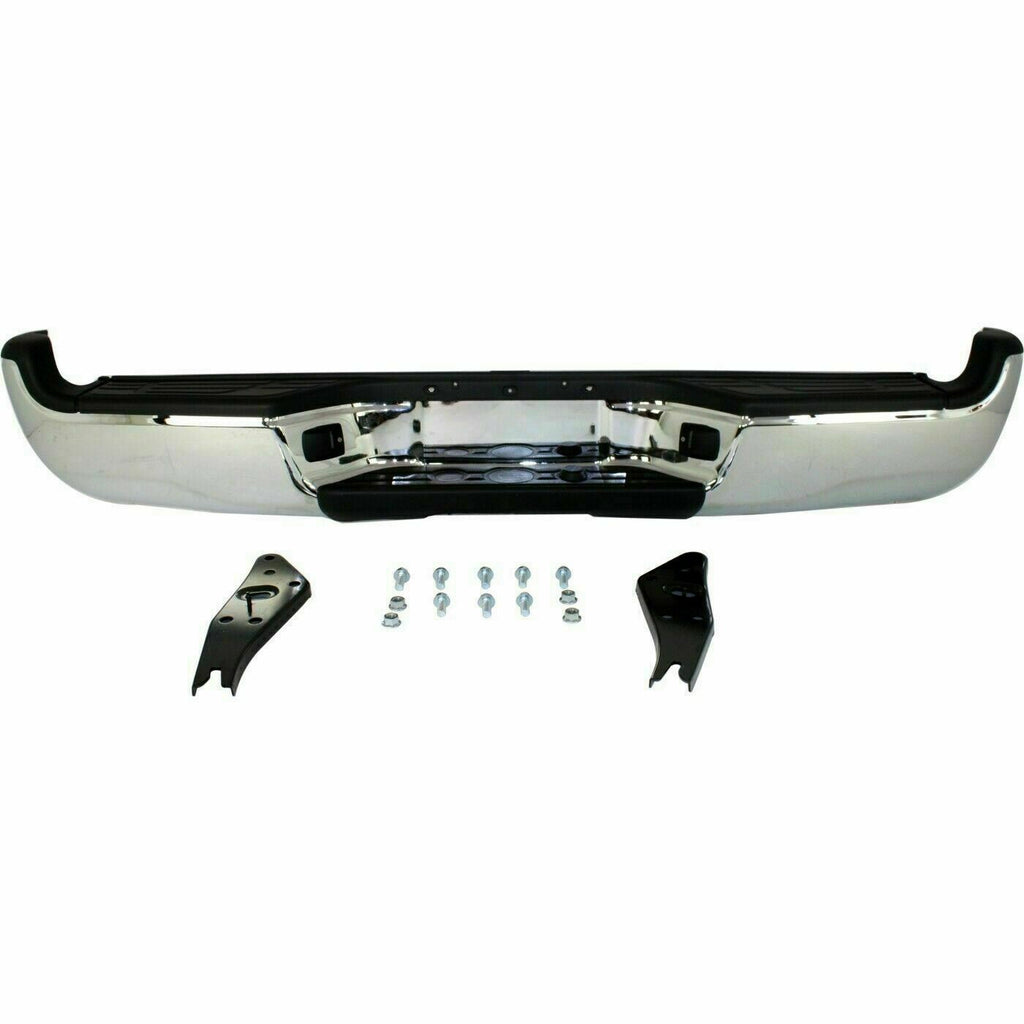 Rear Step Bumper Assembly Steel Chrome For 2005 - 2015 Toyota Tacoma