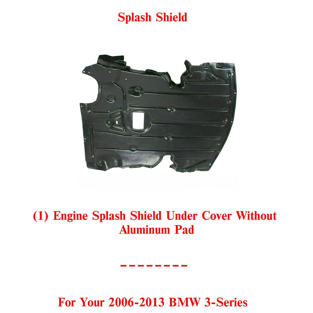 Engine Splash Shield Under Cover Without Aluminum Pad For 2006-2013 BMW 3-Series