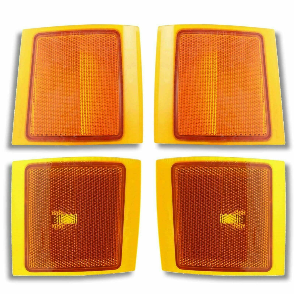 Front Headlight Reflector + Marker lamp Composite Style For 1994-2002 C/K Series