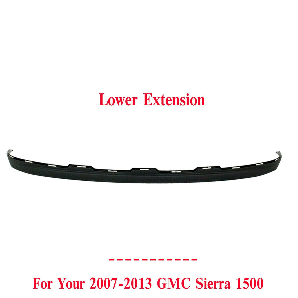 Front Lower Valance Extension Textured For 2007-2013 GMC Sierra 1500