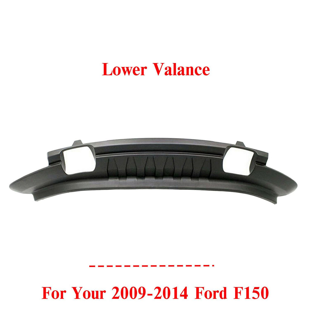 Front Bumper Lower Valance Panel Textured For 2009-2014 Ford F150 4WD