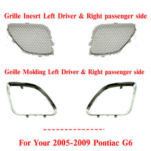 Load image into Gallery viewer, Front Grille Mesh Inserts + Upper Trim Chrome Left &amp; Right For 05-09 Pontiac G6