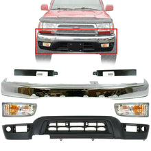 Load image into Gallery viewer, Front Chrome Bumper+Filler+Valance+Signal Lamps  For 1999-2002 Toyota 4Runner