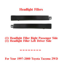Load image into Gallery viewer, Front Headlight Filler Below Headlamp For 1997-2000 Toyota Tacoma 2WD