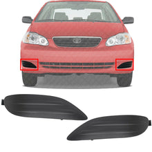 Load image into Gallery viewer, Front Fog Light Cover Set Plastic Left And Right For 2005-2008 Toyota Corolla