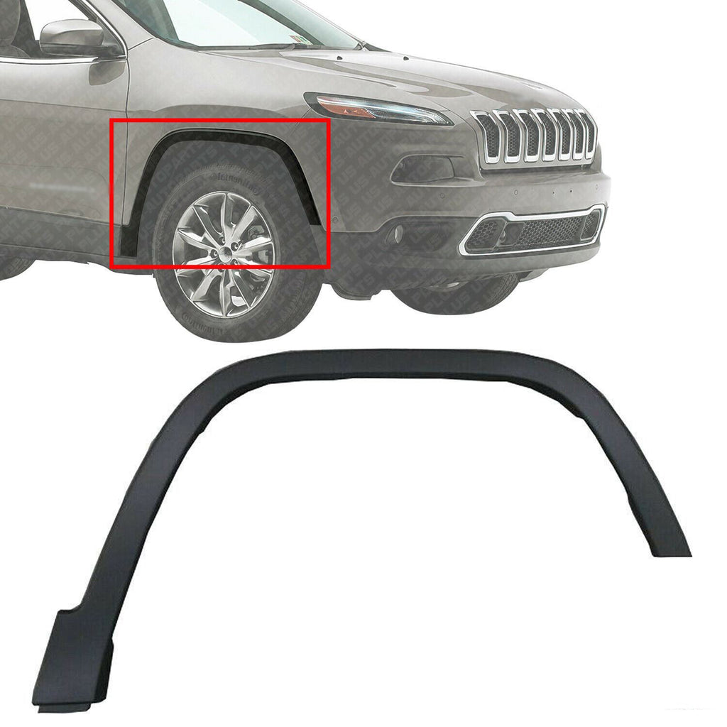 Front Fender Flare Textured Right Passenger Side For 2014-2018 Jeep Cherokee