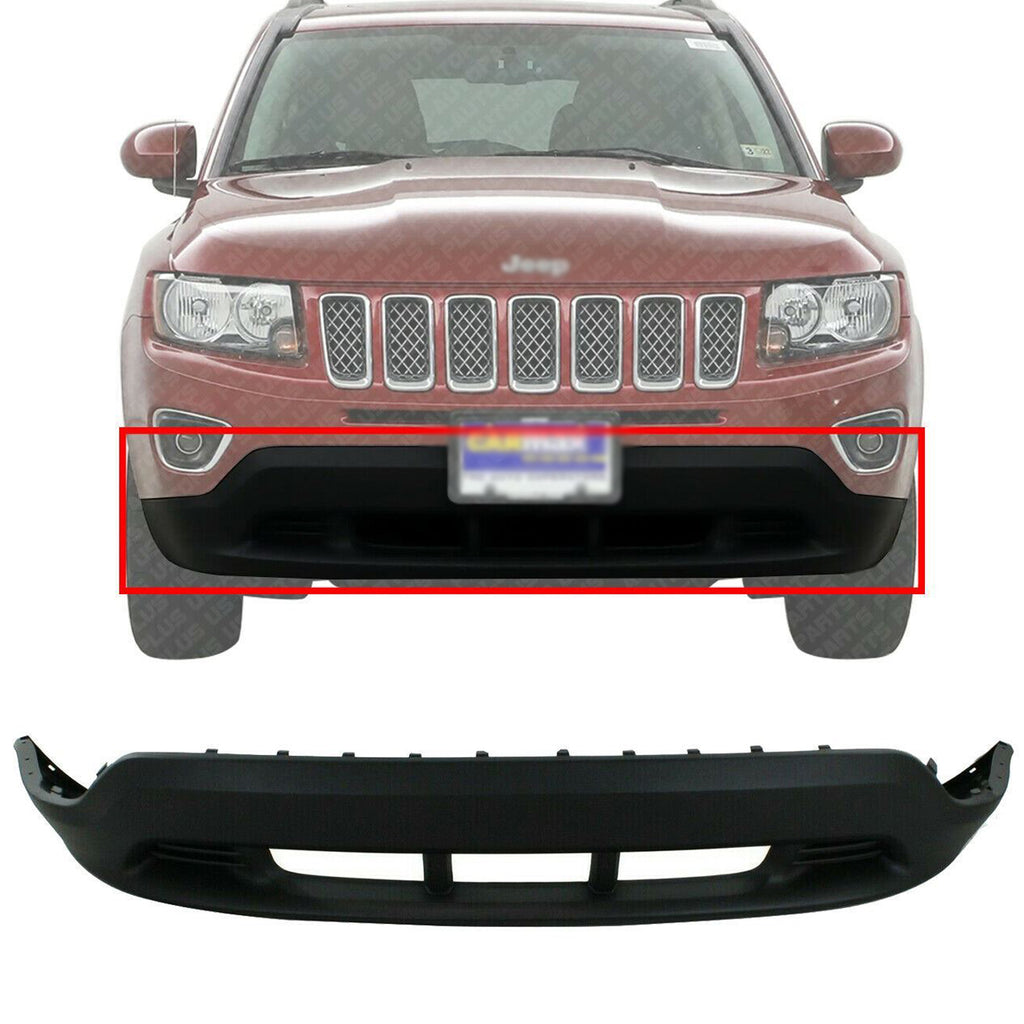 Front Bumper Lower Cover Textured For 2011-2017 Jeep Compass