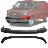 Front upper cover + valance Textured For 2003-17 Chevy Express / GMC Savana  Van
