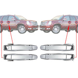 Exterior Chrome Door Handle Set For 07-14 Chevrolet Silverado / Cadilac Escalade
