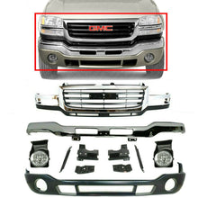 Load image into Gallery viewer, Front Bumper + Brackets Valance Grille Fog Lights For 03-006 Sierra 2500HD 3500