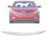 Front Grille Hood Molding Chrome Trim Plastic For 2011-2013 Hyundai Sonata Sedan