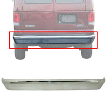 Load image into Gallery viewer, Rear Bumper Chrome Steel For 1992-2014 Ford Econoline Van E-150 250 350