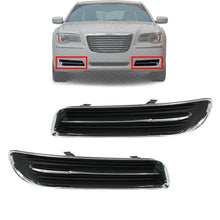 Load image into Gallery viewer, Front Fog Light Cover Left &amp; Right Side Plastic For 2011-2014 Chrysler 300