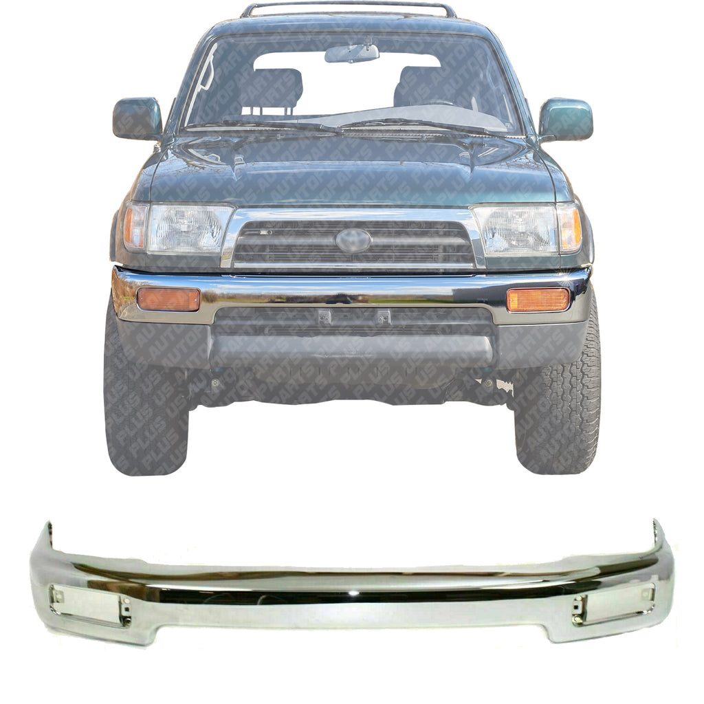 Front Bumper Face Bar Chrome Steel For 1996-1998 Toyota 4Runner