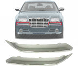Front Bumper Molding Strip Chrome Plastic For 2005-2010 Chrysler 300