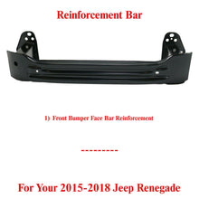 Load image into Gallery viewer, Front Bumper Impact Bar Reinforcement Aluminum For 2015-2018 Jeep Renegade
